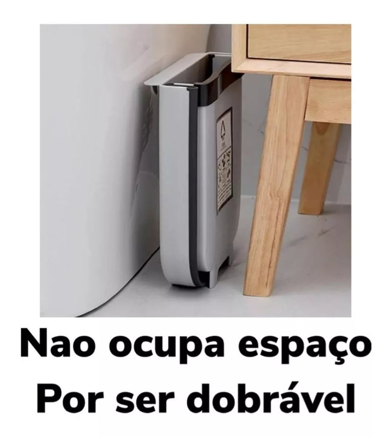 Lixeira Dobrável Retrátil de Cozinha Extensível