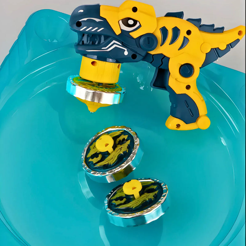 Brinquedo Beybleid Batalha Dinossauro Lançador De Disco