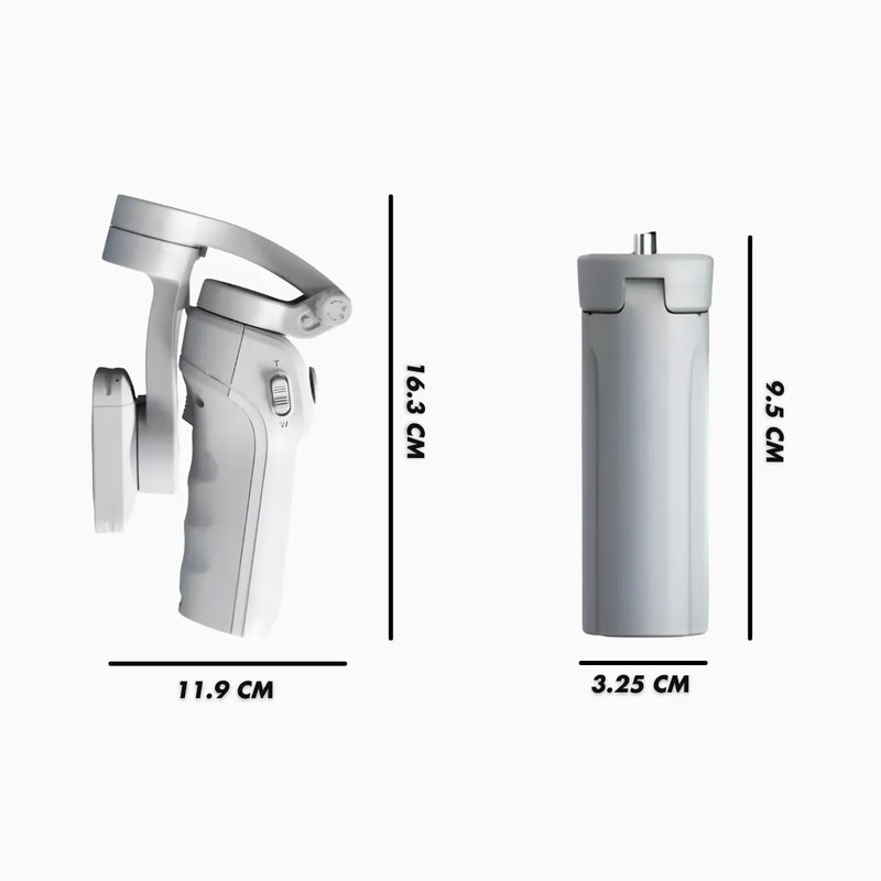 Estabilizador Gimbal 3 Eixos Portátil Com Rastreamento IA