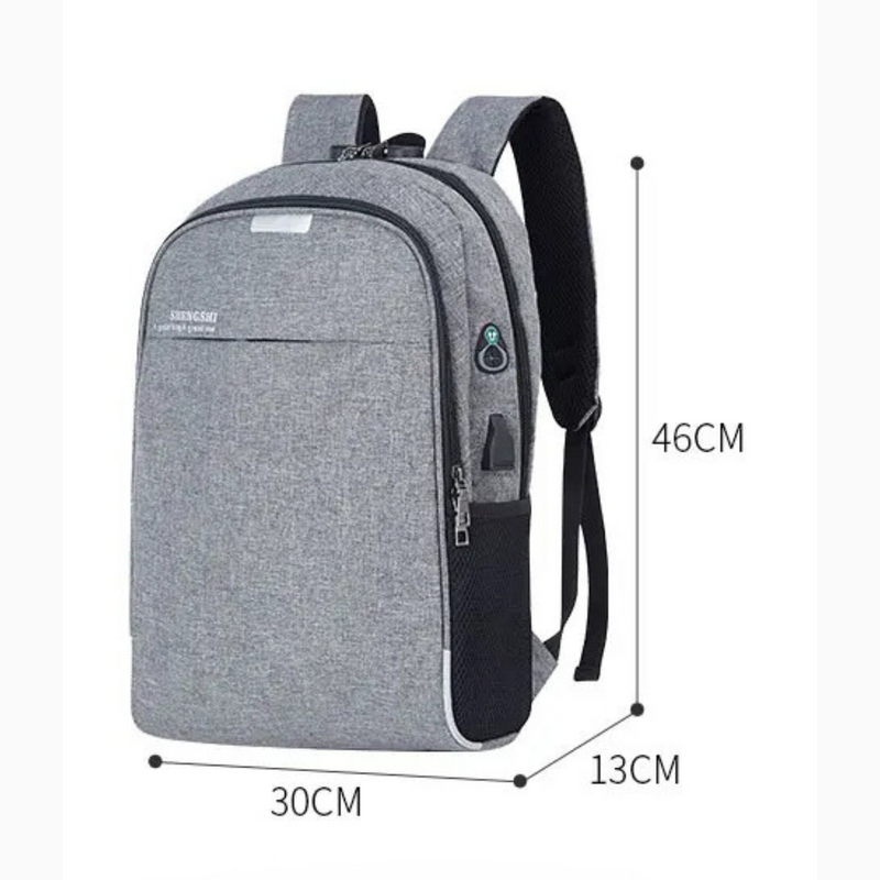 Mochila Para Notebook 15.6 Antifurto Entrada Usb Impermeável