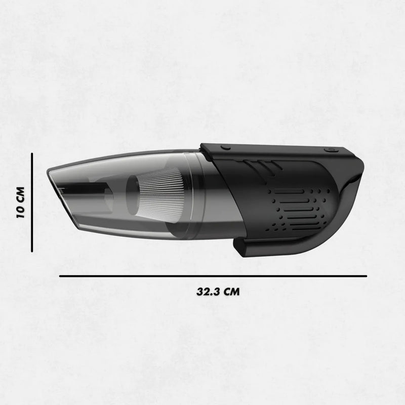 Aspirador de Pó Sem Fio Portátil Recarregável USB Preto